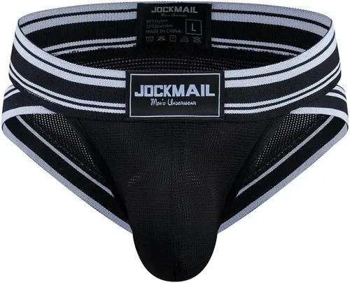Vista 3 de JOCKMAIL Mesh Athletic Supporters - Calzoncillos para hombre, ropa interior cómoda para gimnasio