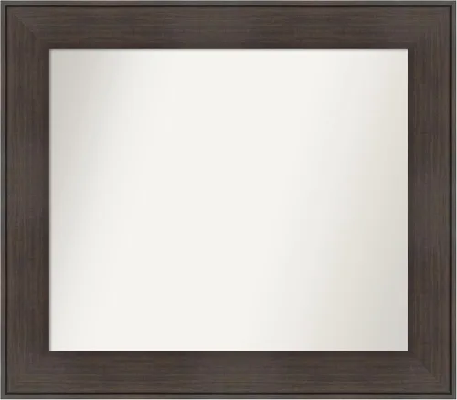 Vista 10 de Amanti Art Espejo personalizado, espejo de baño de veta de madera rústica William, espejo de pared o espejo de tocador de baño sobre el fregadero