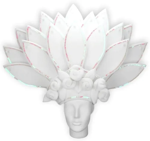 Vista 69 de Foam Party Hats: Feathers Princess Crown – Handmade Fancy Feather Crown for Weddings, Parties & Costumes