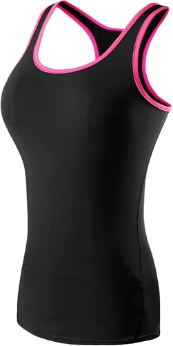 Vista 7 de Neleus - Camiseta sin mangas con base de compresión para mujer, 3