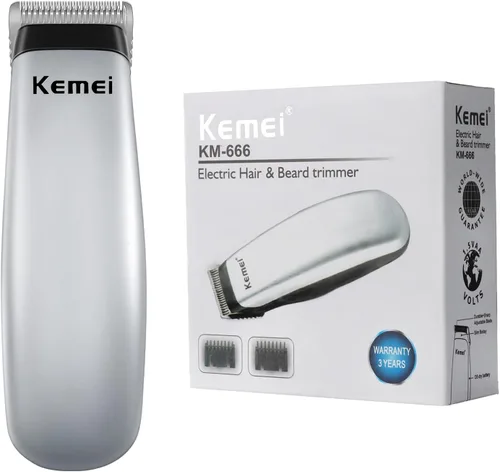 Vista 4 de KEMEI Mini Clippers Trimmer Groomer Kit de corte de pelo inalámbrico Tijeras de peinado con acero inoxidable Kit de corte de pelo automático