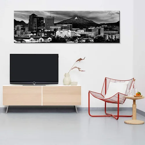Vista 7 de Arte de Pared de Arizona para Oficina Decoración Negro y Blanco Imágenes de Paisaje Urbano de Tucson para Dormitorio Impresiones en Lienzo