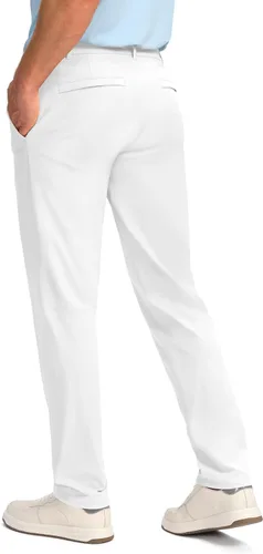 Vista 2 de Obla Pantalones de golf para hombre, 303234 pulgadas, ajustados, elásticos, ligeros, con 5 bolsillos, pantalones casuales de trabajo para hombre
