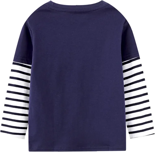 Vista 2 de Frogwill - Remera con diseño de excavadora de manga larga para niños de 2 a 7 años de edad