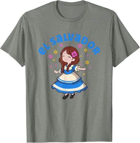 Vista 28 de Camiseta de mujer hispana con bandera salvadoreña de El Salvador Orgullosa, Negro