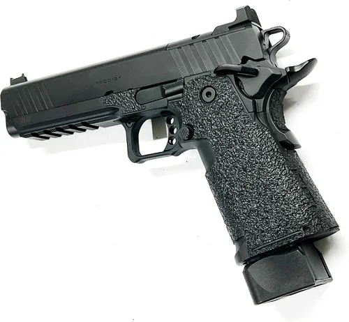 Vista 6 de Handleitgrips Cinta de agarre para pistola compatible con Springfield Prodigy – Cinta de agarre de pistola de goma texturizada negra, fácil
