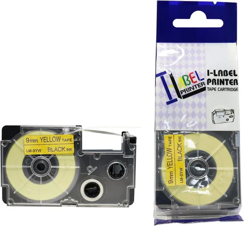 Vista 15 de LW cintas compatibles 3/8" Series label-it cintas, Negro y azul