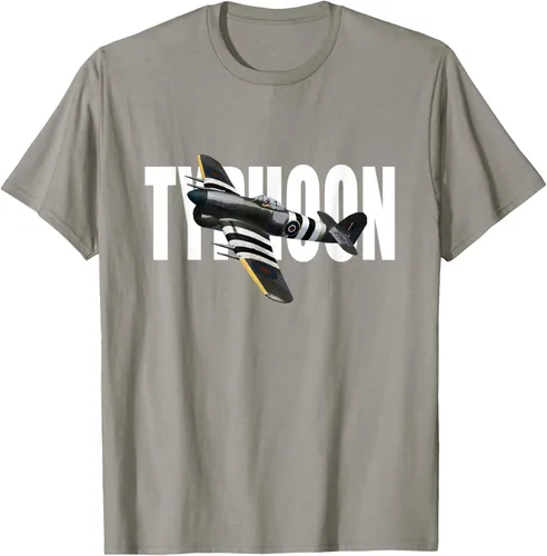 Vista 25 de RAF Hawker Typhoon WW2 Fighter Aircraft T-Shirt