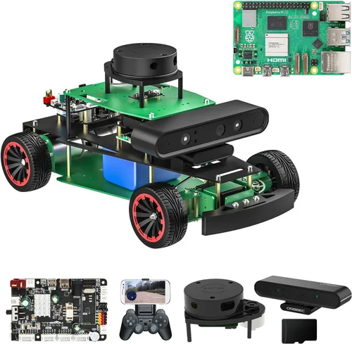 Vista 11 de Yahboom ROS2 Python Programación Robot Car con Jetson Nano Robot AI Voice Module, pantalla de 7 pulgadas, compatible con navegación SLAM Mapping Ult