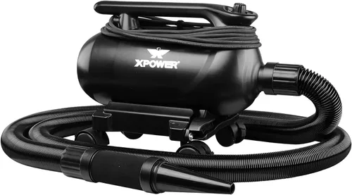 Vista 7 de XPOWER A-12 Ventilador profesional para secadora de coche con 2 ajustes de calor y base móvil con ruedas giratorias A-12