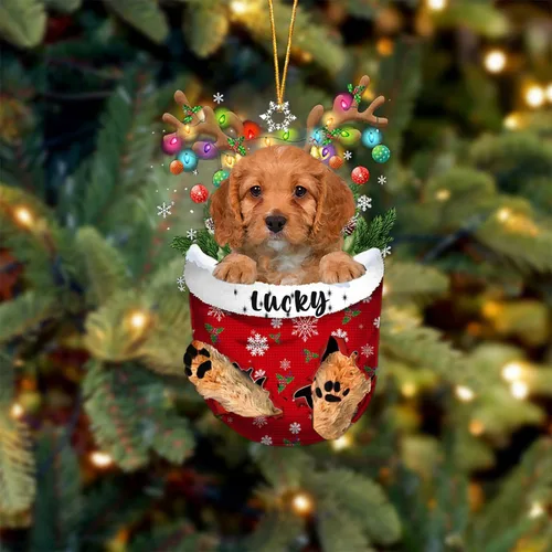 Vista 68 de Adorno de Navidad personalizado para perro Airedale Terrier en bolsillo de nieve, adorno para árbol de Navidad, idea de regalo para amantes