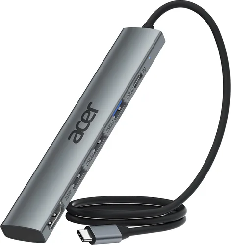 Vista 10 de Acer Hub USB C 5 en 1 con HDMI 4K, entrega de energía de 100 W