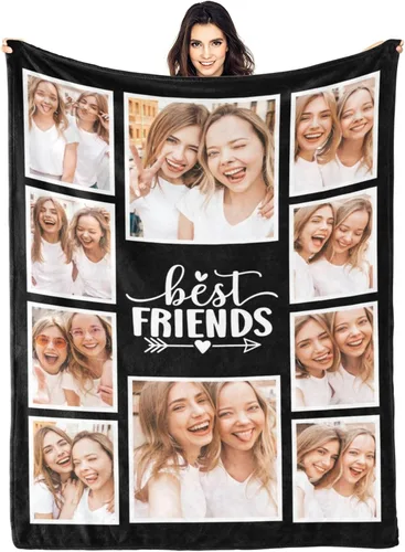 Vista 29 de envía al día siguiente, manta personalizada con texto en imagen, manta personalizada de foto, manta de franela personalizada, regalos personalizados