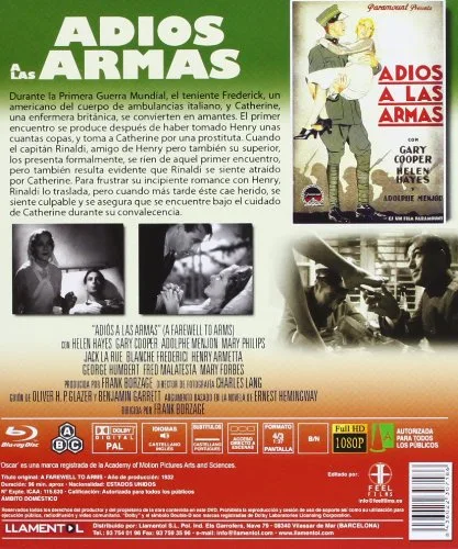 Vista 2 de Blr-Adios A Las Armas (1932) (Import Movie) (European Format - Zone B-2)