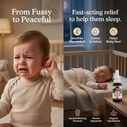 Vista 2 de Punkin Butt Aceite de oído para bebés Ajo orgánico, gordolobo, gotas de caléndula para los oídos seguros para bebés (1 oz)