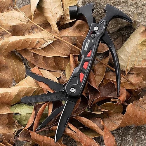 Vista 8 de Regalo único, Cuchillo de bolsillo Multiherramienta, Martillo 12 en 1, Cuchillo plegable, Equipo de supervivencia al aire libre, Multiherramienta