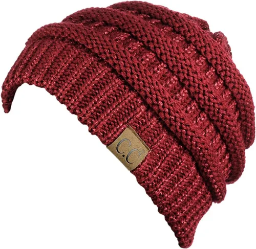 Vista 496 de C.C Trendy Warm Chunky Soft Stretch Cable Knit Beanie