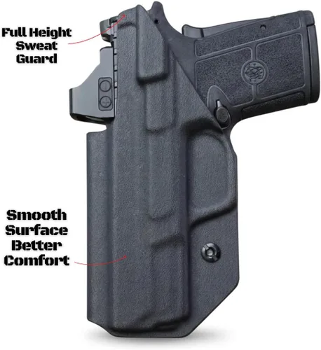 Vista 4 de Funda Smith and Wesson Equalizer: Ajuste Lado derecho Funda IWB oculta para S&W 9mm Equalizer Ópticas de HawkTac