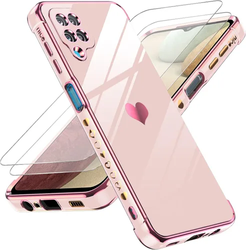 Vista 8 de LeYi para Samsung Galaxy A12 Funda: con Protector de Pantalla de Vidrio Templado [2 Piezas]+ Protección Completa para Lentes de Cámara, Detalle