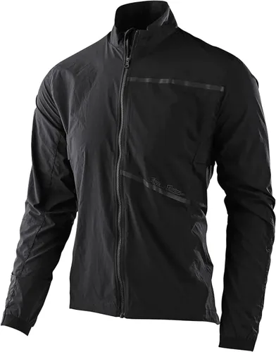 Vista 3 de Troy Lee Designs Chaqueta cortavientos impermeable para ciclismo de montaña y carreras, Shuttle, Negro