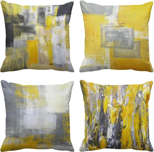 Vista 8 de Britimes - Juego de 4 fundas de almohada decorativas de 18 x 18, para sofá, sillón, decoración del hogar
