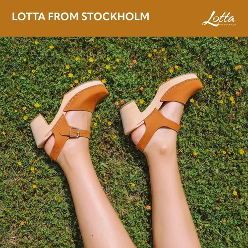 Vista 6 de Lotta de Stockholm Highwood Zuecos en marrón aceitado Nubuck