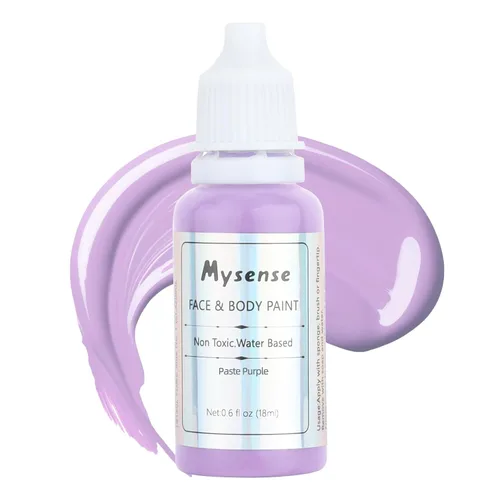 Vista 20 de Mysense Pintura corporal verde de Amazonas, maquillaje de disfraz de Gamora de la bruja Elphaba de Halloween, accesorios de atuendo del día de San