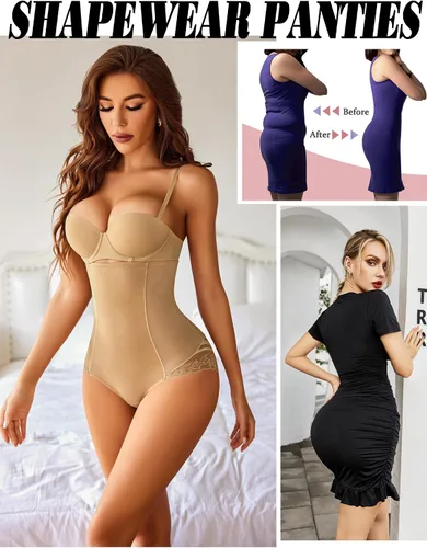 Vista 4 de Avidlove Faja moldeadora para mujer con control de abdomen, ropa interior de cintura alta para mujer