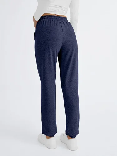 Vista 4 de AUTOMET - Pantalones deportivos holgados para mujer con bolsillos, pantalones de pijama para mujer, pantalones deportivos para correr, ropa de otoño