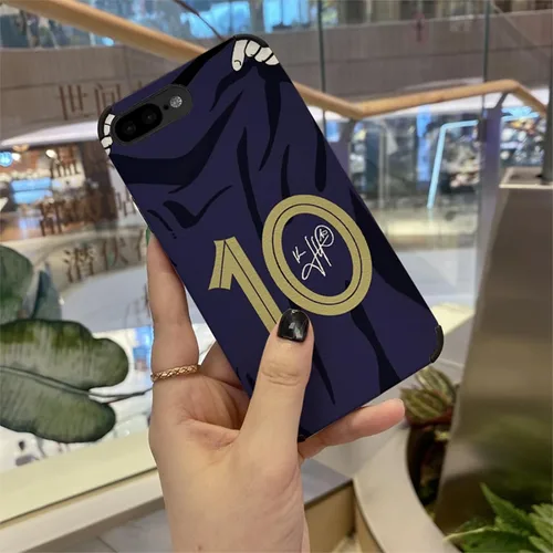 Vista 2 de Jersey de Mbappe Funda para Celular Creativa de Fútbol para iPhone 7 Plus / 8 Plus, Funda delgada de imitación de cuero suave a prueba de golpes