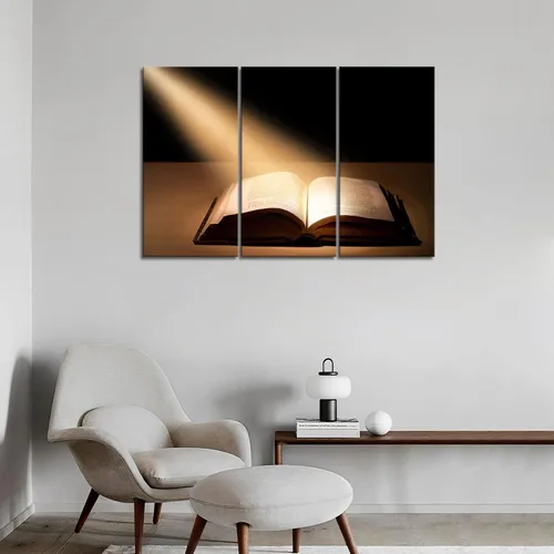 Vista 5 de Arte de pared de la Santa Biblia, pintura en lienzo de Jesús cristiano, impresión sobre lienzo, imágenes de religión para decoración del hogar
