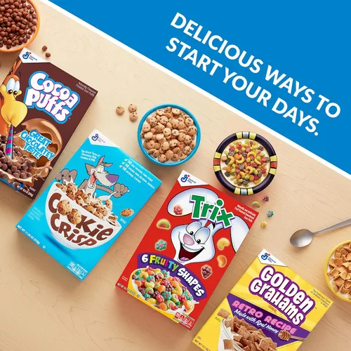 Vista 5 de Cookie Crisp, Cereal para desayuno, sabor a galletas con chispas de chocolate, 10.6 onzas (paquete de 12)