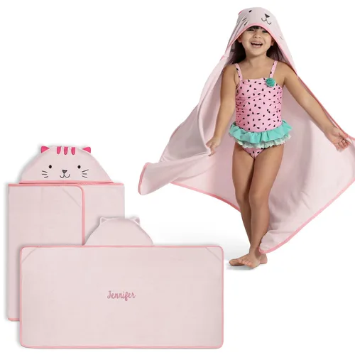 Vista 11 de Delta Children Toalla de baño con capucha personalizada para bebé/lactante - Super suave y absorbente - Esencial para recién nacido - Regalo ideal