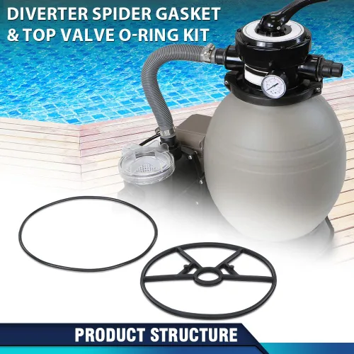 Vista 6 de PIT66 Kit de reemplazo de junta tórica y cubierta para araña compatible con Hayward Vari-Flo SPX0714CA SP0714T