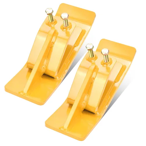 Vista 8 de Protector de Cubo de Tractor (Versión Mejorada), 2 Piezas Protector de Borde de Esquí, Protector de Patín Domador de Césped con Tuercas y Pernos