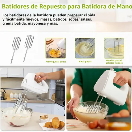Vista 4 de Batidoras de mano batidoras de repuesto con batidoras de mano batidor para batidoras de mano Hamilton Beach 62682RZ 62692 62695V 64699 batidor