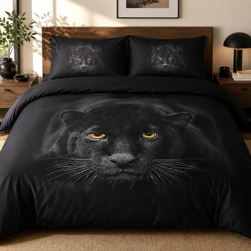 Vista 28 de Juego de funda de edredón con diseño de tigre blanco, tamaño individual, funda de edredón con estampado de animales salvajes, juego de ropa de cama