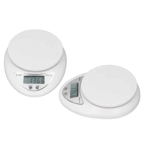 Vista 8 de Joyzan Báscula digital de cocina, pantalla LCD de alimentos, gramos, onzas, unidades de libra, pesa hasta 11.0 lbs, pesaje, medición de pérdida