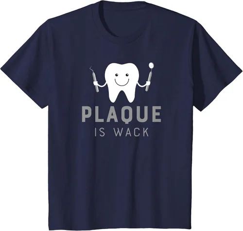 Vista 42 de Plaque is Wack Funny Dental Hygienist T-Shirt Asphalt Grey