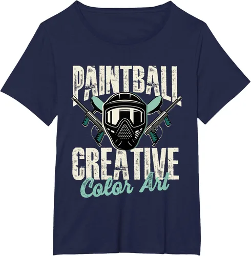 Vista 18 de Paintball Creative Color Art - Camiseta Paintball Paintball, Negro