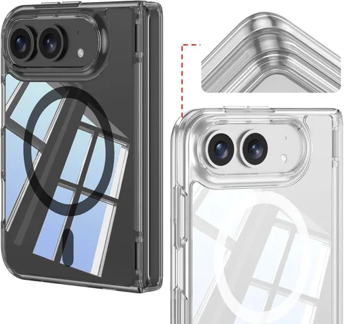 Vista 6 de Funda transparente compatible con iPhone Duo (negro)
