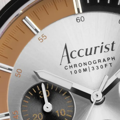 Vista 3 de Accurist Origin - Reloj de cuarzo de 1.614in para hombre con cronógrafo analógico