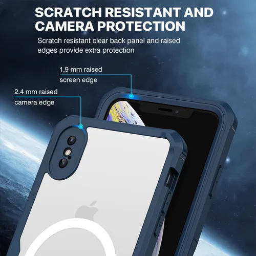Vista 461 de CENHUFO Funda de privacidad para iPhone 11 Pro, funda de cuerpo completo con protector de pantalla de privacidad de vidrio templado 9H integrado