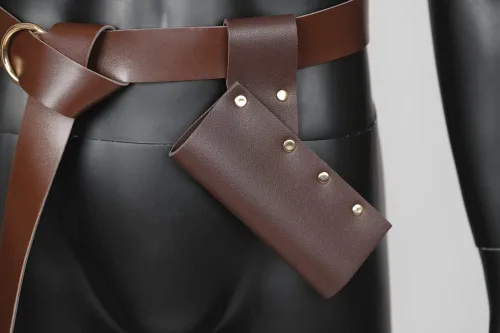Vista 2 de DOARLUO Funda de cuero medieval para espada, daga de rana, accesorio universal para espada y cutlass para estoque