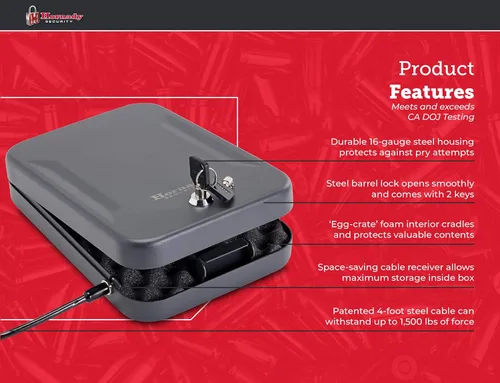 Vista 7 de Caja de seguridad Hornady para armas y objetos de valor