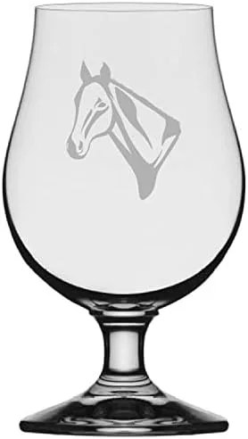Vista 15 de Abaco Barb Body Horse - Vaso de cerveza Iona grabado (13.25 onzas)