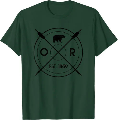 Vista 48 de Oregon Beaver State Bear OR Est. 1859 - Camiseta de regalo, gris, S