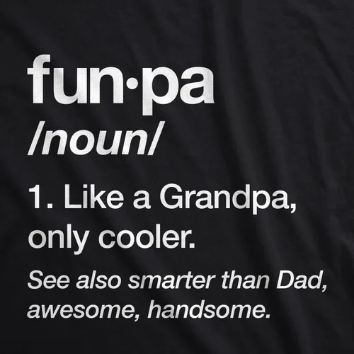 Vista 2 de Camiseta de definición Funpa para hombre, regalo divertido para el día del padre, camiseta gráfica, Negro