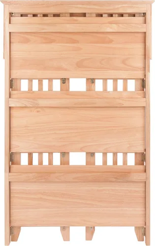 Vista 15 de Winsome Mission - Estantería de madera de haya de 4 niveles, natural