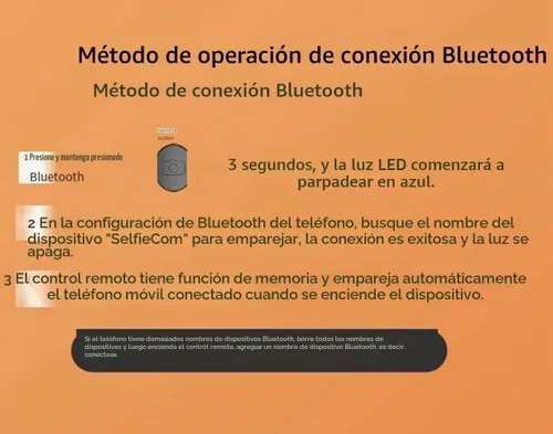 Vista 6 de Trípode para selfie, 3 en 1, extensible y portátil, para iPhone, con control remoto inalámbrico, compatible con iPhone 16, 15, 14, 13, 12, 11 Pro
